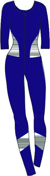 Комбинезон для фитнеса Olimpia Azul  TTFY